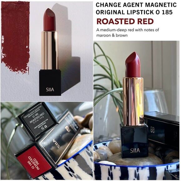 SIIA Professional Roasted Red Change Agent Original Satin Lipstick Conditioning - Picture 1 of 8